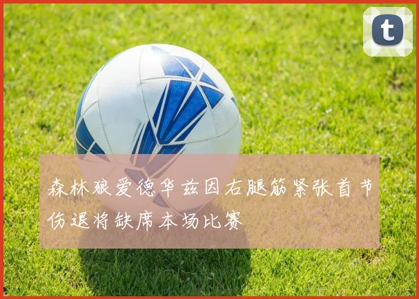 森林狼爱德华兹因右腿筋紧张首节伤退将缺席本场比赛